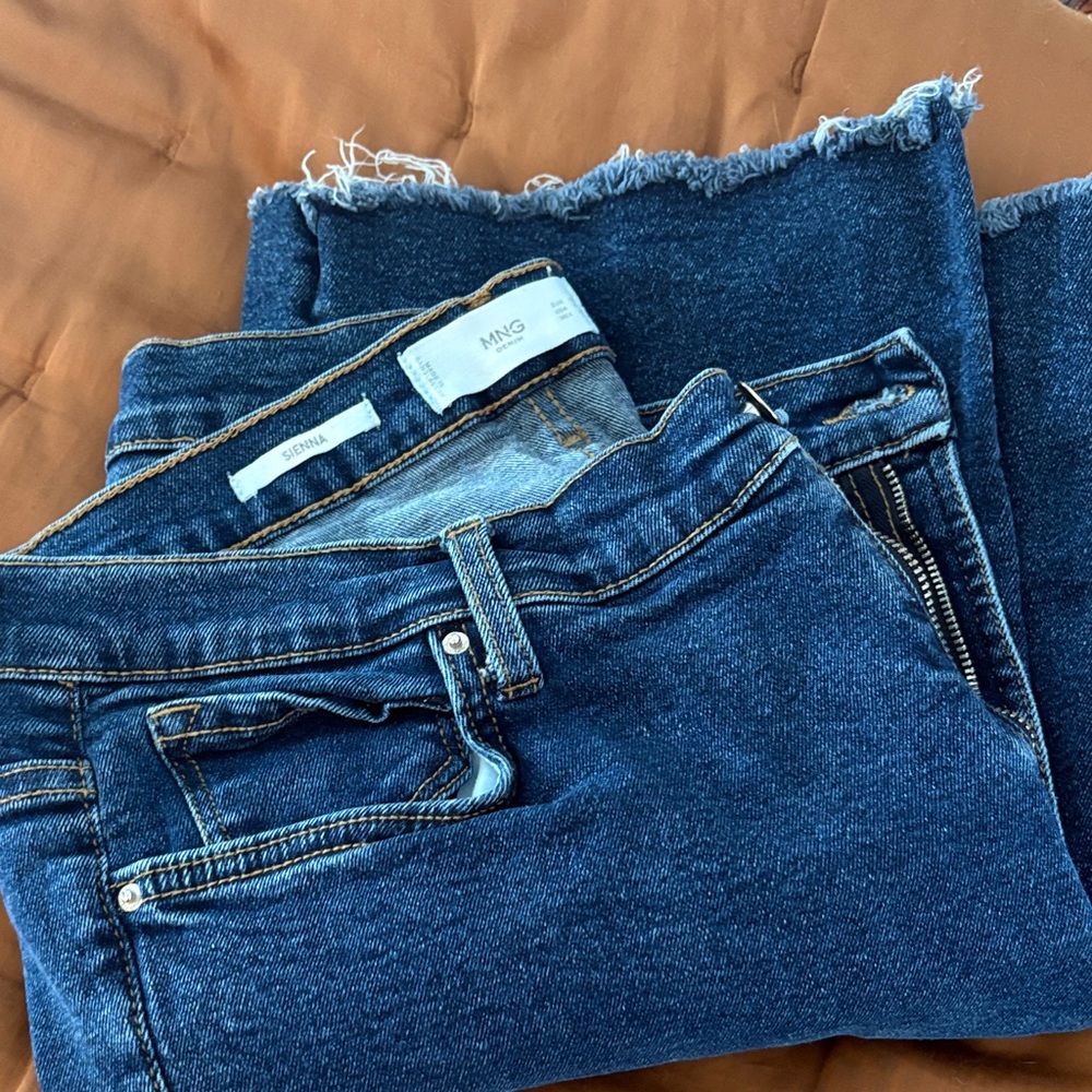 Mango Sienna Crop Flare Jeans sz 12